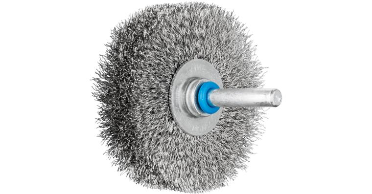 1047191105 round brush unknotted RBU diameter 60x15mm shaft 6 stainless steel wire 0.20