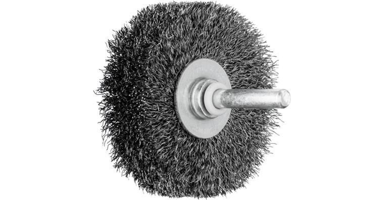 1047190105 round brush unknotted RBU diameter 60x15 mm shaft 6 mm steel wire 0.20