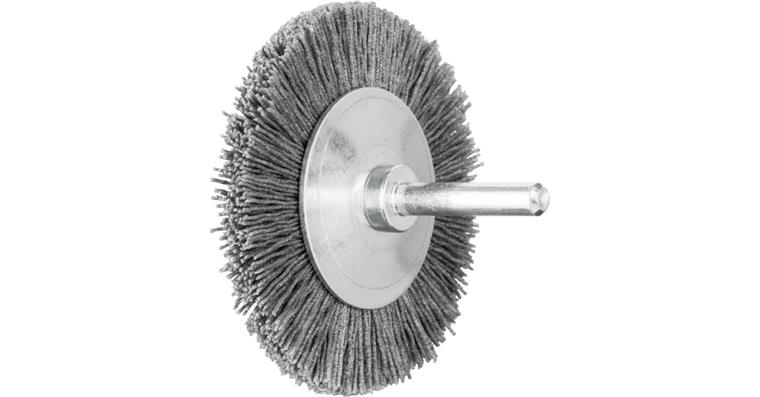 1001437376 round brush unknotted RBU diameter 70x8mm shaft 6mm SiC 0.55mm grit 120