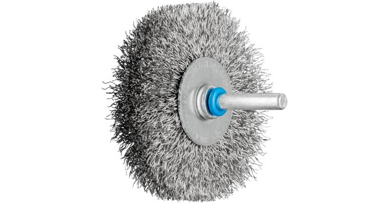 1047191108 round brush unknotted RBU diameter 70x15mm shaft 6 stainless steel wire 0.30