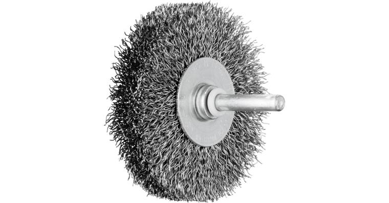 1001441785 POS round brush unknotted RBU 70x15 mm shaft 6 mm steel wire 0.30