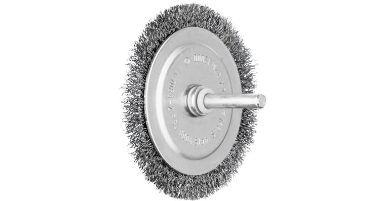 1001436529 round brush unknotted RBU diameter 80x4 mm shaft 6 mm steel wire 0.20