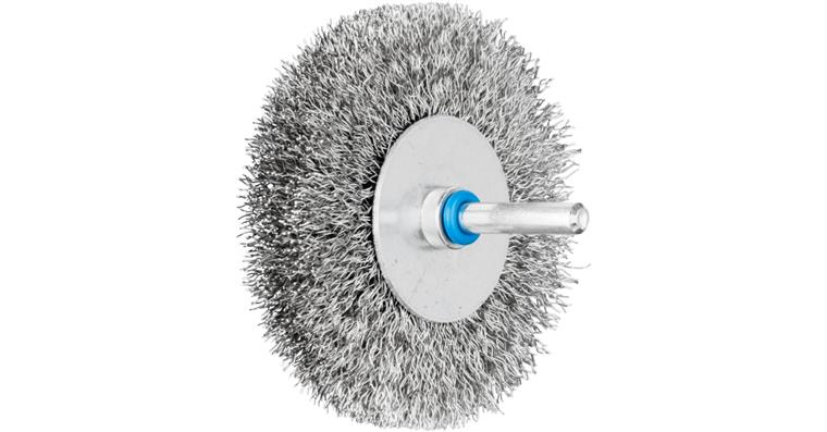 1047191111 round brush unknotted RBU diameter 80x15mm shaft 6 stainless steel wire 0.30