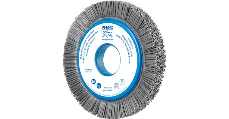 1001439495 COMPOSITE Wheel brush RBUP Diameter 200x25x50.8mm Bore 1.14mm Grit 80