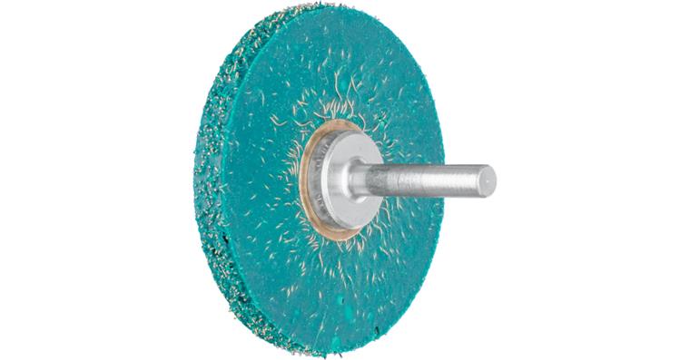 1001428560 Vulcanized round brush soft unknotted RBV diameter 63x7mm shaft 6mm