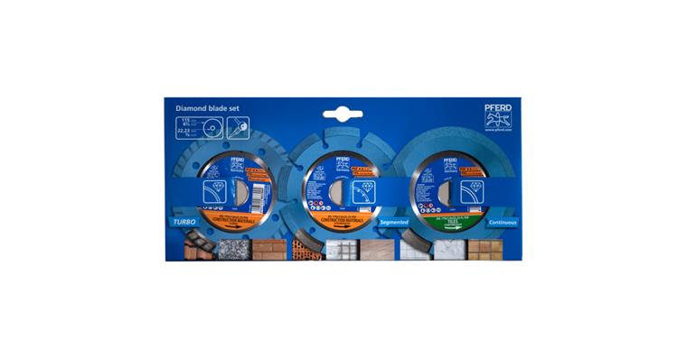 1001446811 diamond cutting blade set 3-piece 115x1.6/1.9 mm PSF Allround