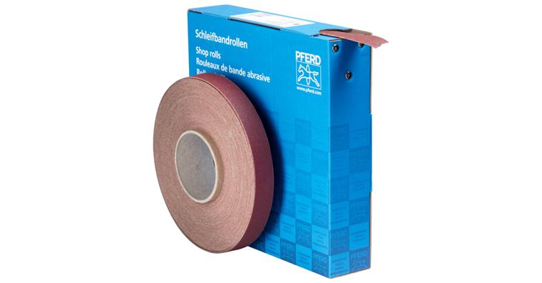 1001434597 corundum abrasive belt roll fabric SBR width 25mm x length 50m A120 universal