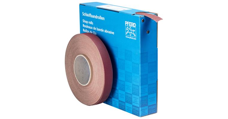 1001434598 corundum abrasive belt roll fabric SBR width 25mm x length 50m A150 universal