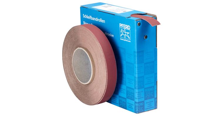 1001434602 corundum abrasive belt roll fabric SBR width 25mm x length 50m A400 universal