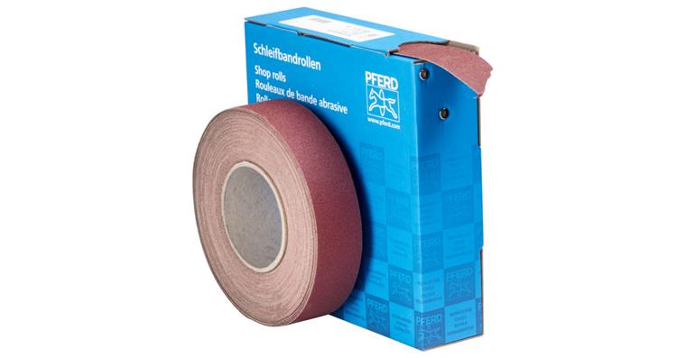 1001434919 corundum abrasive belt roll fabric SBR width 38mm x length 25m A100 universal