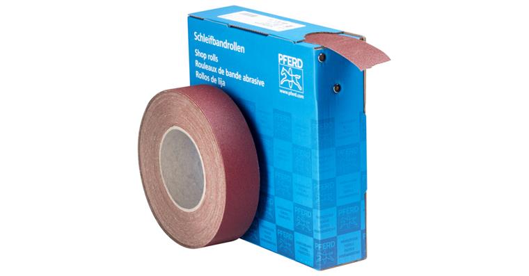 1001434920 corundum abrasive belt roll fabric SBR width 38mm x length 25m A120 universal