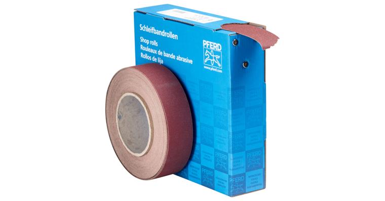 1001434921 corundum abrasive belt roll fabric SBR width 38mm x length 25m A150 universal