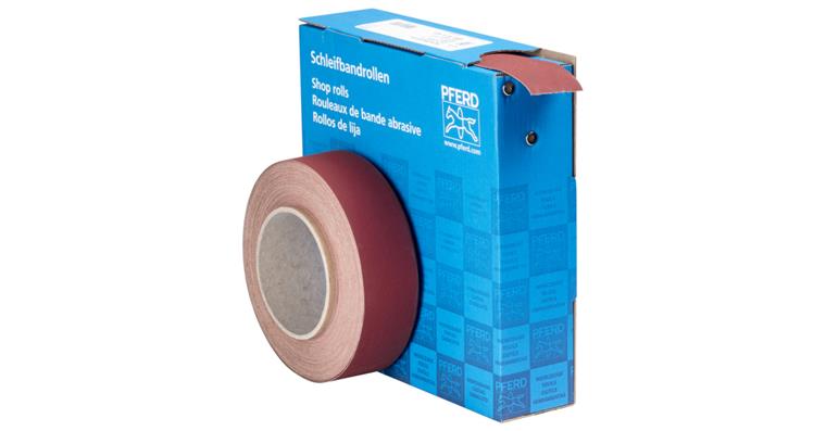 1001434926 corundum abrasive belt roll fabric SBR width 38mm x length 25m A400 universal