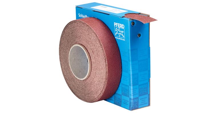 1001434916 corundum abrasive belt roll fabric SBR width 38mm x length 25m A50 universal
