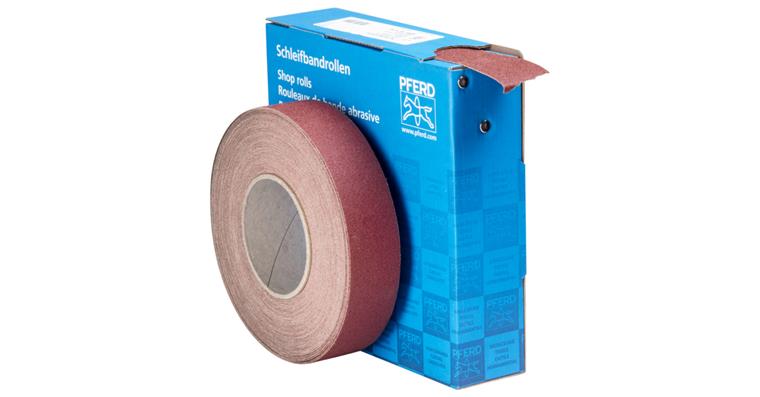 1001434918 corundum abrasive belt roll fabric SBR width 38mm x length 25m A80 universal
