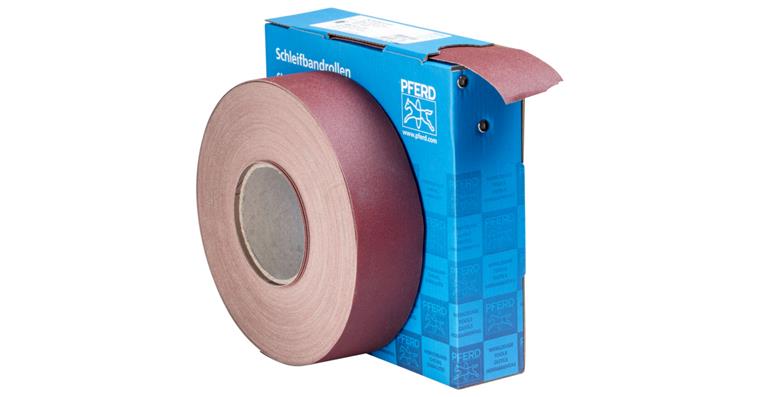 1001434619 corundum abrasive belt roll fabric SBR width 50mm x length 50m A180 universal