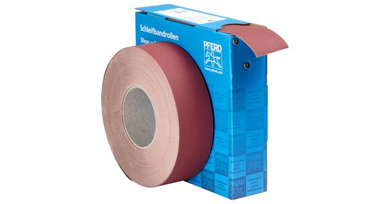1001434622 corundum abrasive belt roll fabric SBR width 50mm x length 50m A400 universal