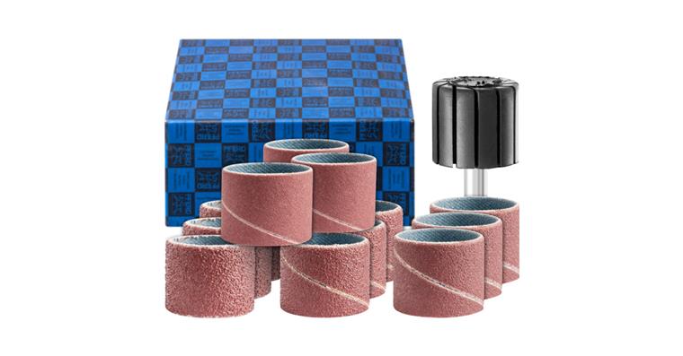 1001441743 abrasive sleeve set 13-piece corundum diameter 22x20mm A60,80,150,240
