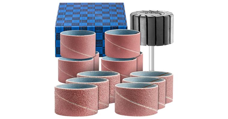 1001441745 abrasive sleeve set 13-piece corundum diameter 45x30mm A40,60,80,150