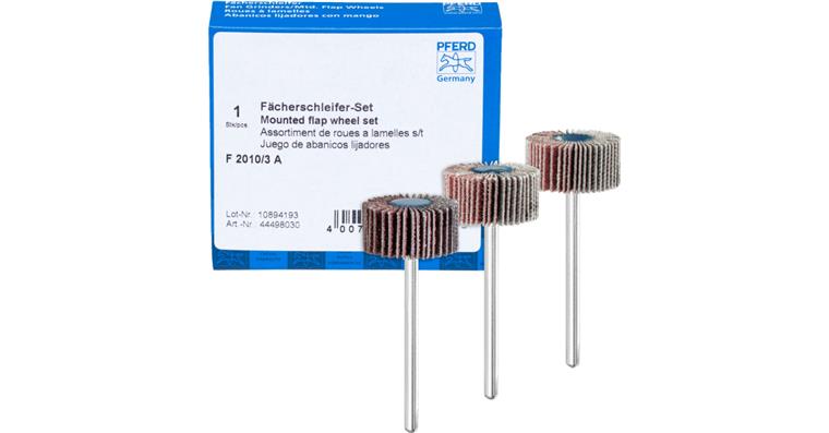 1001441848 flap disc set corundum diameter 20x10mm shaft 3mm 3-piece