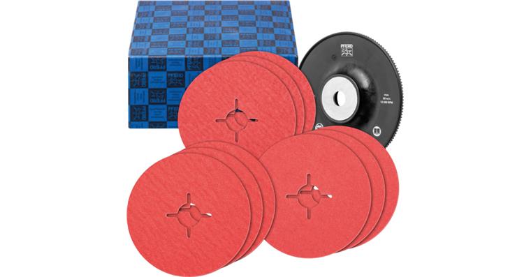 1001441937 fiber disc set 10-piece ceramic grain diameter 125 mm CO-COOL36,60,80