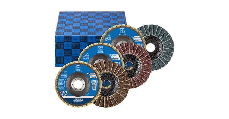1001441855 POLIVLIES serrated lock washers set PVL 3-piece corundum 125 mm bore 22.23 mm