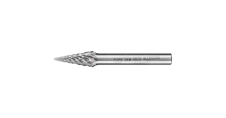 1001437896 carbide burr ALLROUND pointed taper SKM diameter 08x20 mm
