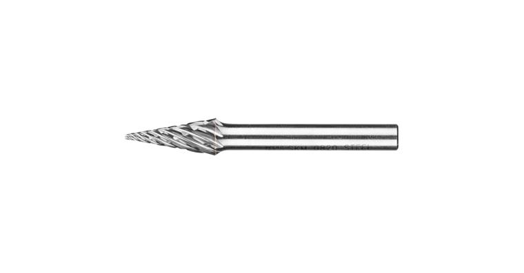 1001437965 carbide burr STEEL pointed taper SKM diameter 08x20mm shank 6 mm