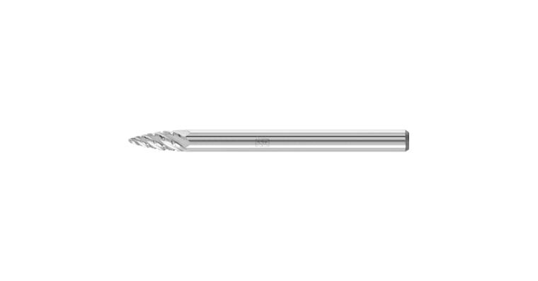 1001438045 carbide burr pointed bend SPG diameter 03x07 mm shank 3 mm