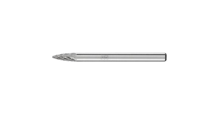 1001438044 carbide burr pointed bend SPG diameter 03x07 mm shank 3 mm Z3P