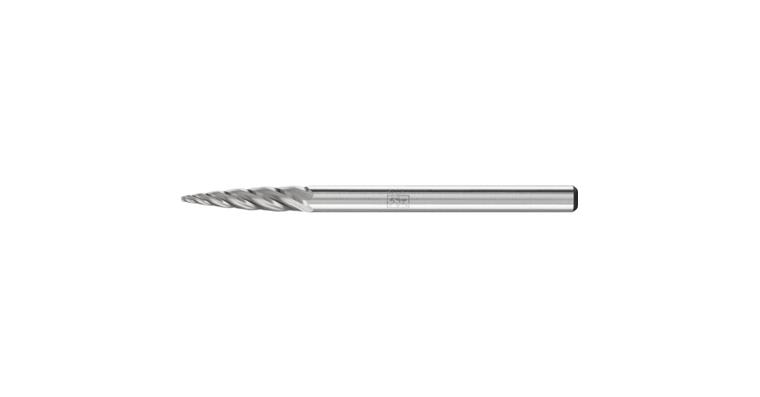 1001438046 carbide burr ALU pointed bend SPG diameter 03x13mm shank 3mm