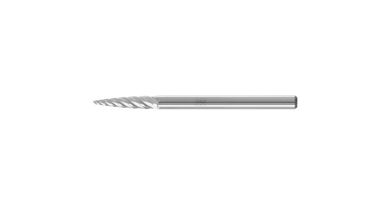 1001438048 carbide burr INOX pointed bend SPG diameter 03x13 mm shank 3 mm