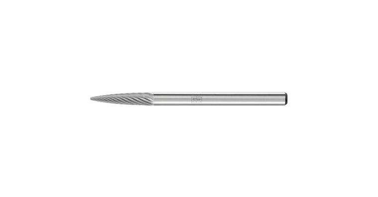 1044270102 carbide burr pointed bend SPG diameter 03x13 mm shank 3 mm Z5