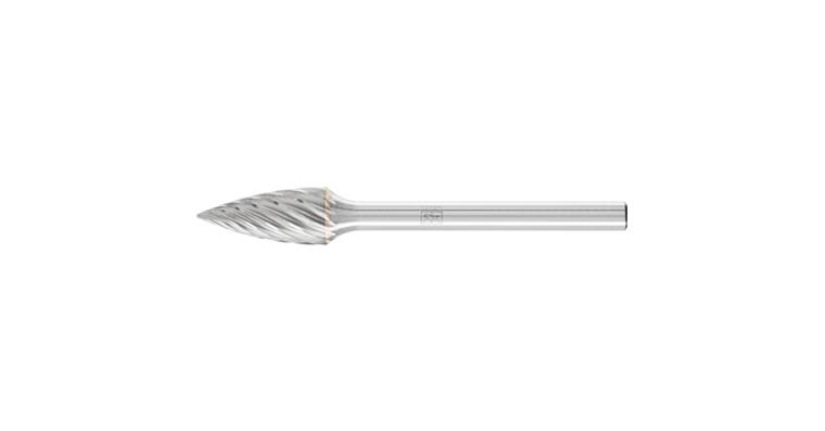 1001438052 carbide burr INOX pointed bend SPG diameter 06x13 mm shank 3 mm