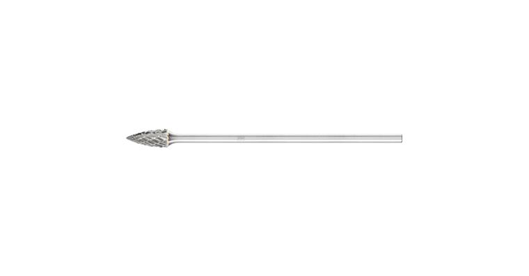 1001436024 carbide burr pointed bend SPG diameter 06x13mm shank 3x75mm Z3P