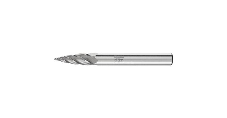 1044272404 carbide burr ALU pointed bend SPG diameter 06x18mm shank 6mm