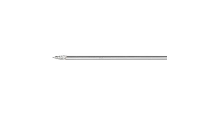1001437507 carbide burr pointed bend SPG diameter 08x20mm shank 6x150mm Z3P