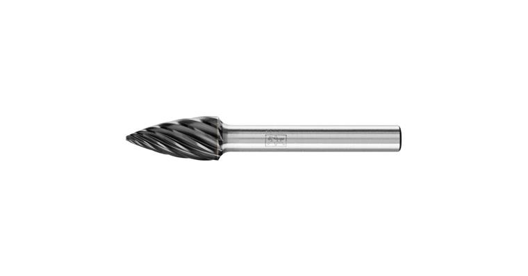 1001440784 carbide burr INOX pointed bend SPG diameter 10x20mm shank 6mm