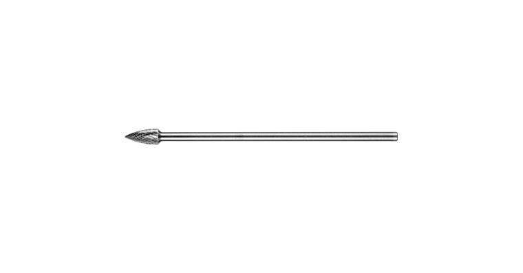 1001437996 carbide burr pointed bend SPG diameter 10x20mm shank 6x150mm Z3P