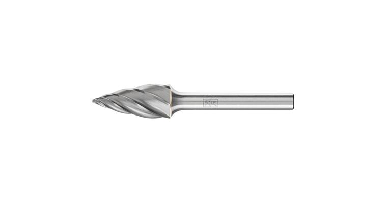 1044272407 carbide burr ALU pointed bend SPG diameter 12x25mm shank 6mm
