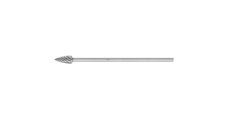 1001438005 carbide burr STEEL pointed bend SPG diameter 12x25 mm, 6x150mm