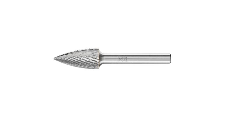 1001435993 carbide burr TOUGH pointed bend SPG diameter 12x25 mm shank 6 mm