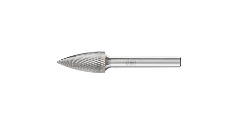 1001438001 carbide burr pointed bend SPG diameter 12x25 mm shank 6 mm Z5