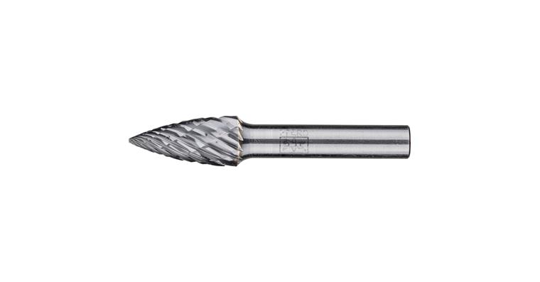 1001438003 carbide burr CAST pointed bend SPG diameter 12x25 mm shank 8 mm