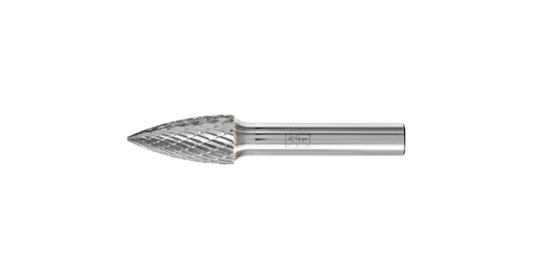 1001435994 carbide burr TOUGH pointed bend SPG diameter 12x25 mm shank 8 mm