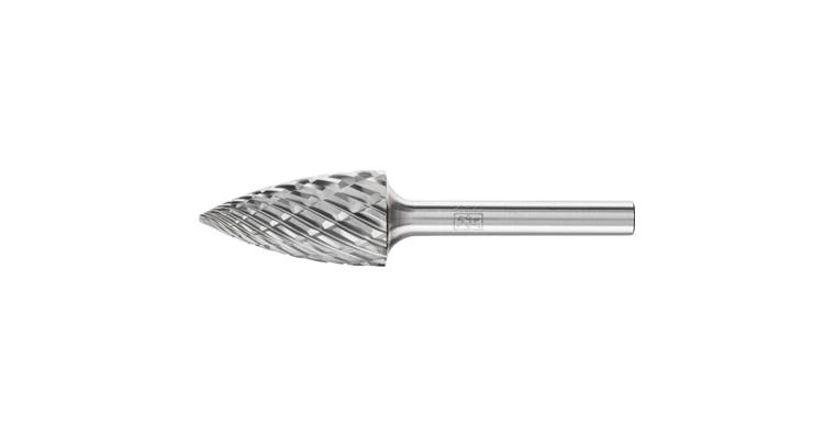 1001438006 carbide burr STEEL pointed bend SPG diameter 16x30mm shank 6 mm