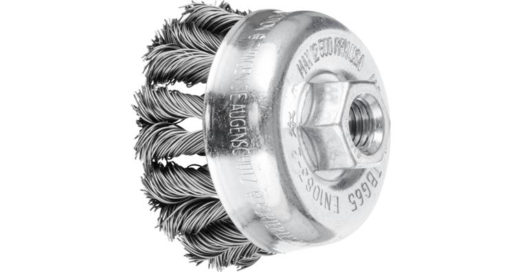 1001437678 COMBITWIST knotted cup brush TBG diameter 65 mm M14 steel wire 0.50 mm