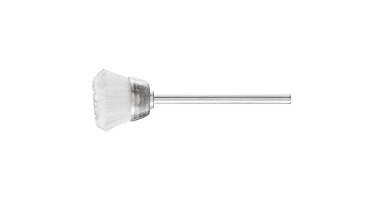 1001440114 miniature cup brush TBU diameter 18mm shaft 2.34 plastic bristles 0.15