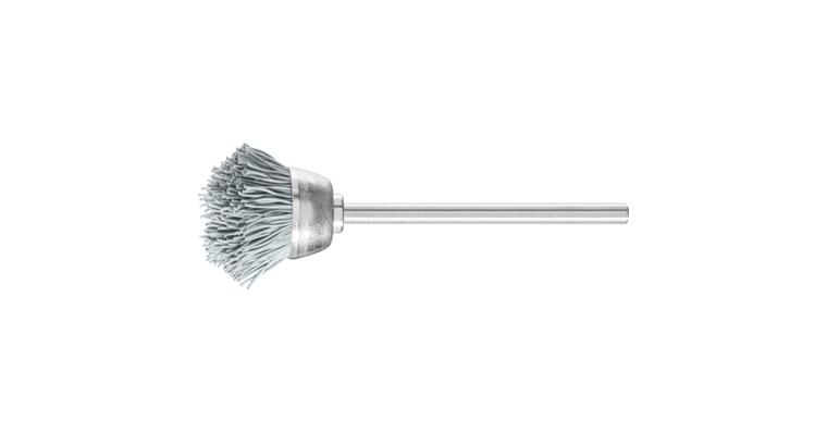 1001440113 miniature cup brush TBU diameter 18mm shaft 2.34mm SiC 0.25 grit 800