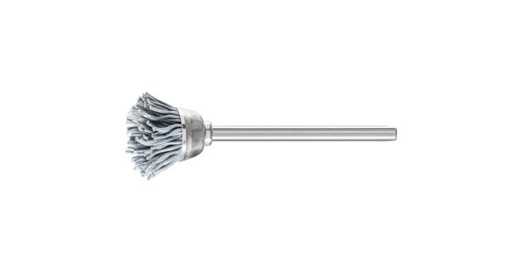 1001440123 miniature cup brush TBU diameter 18mm shaft 3mm SiC 0.55mm grit 320